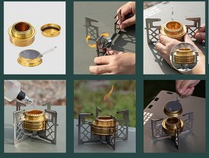 Туристическая спиртовая печь CAMPINGMOON AS-1