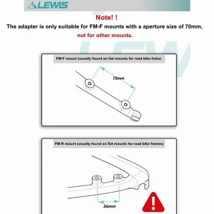 Адаптер для тормоза LEWIS FM-F +20 - +0. 10 гр. (Чёрный)