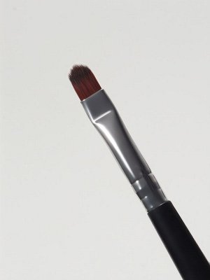 Кисть для макияжа, компактная, 17.5 см, чёрная, серебристая