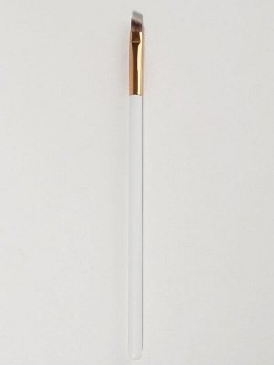 Кисть для макияжа White, скошенная, 16.5 (± 1) см, белая