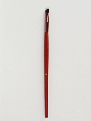 Кисть для макияжа Brush WOOD, скошенная, 16(±1) см, коричневый/золотистый