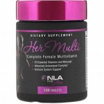 NLA for Her, Her Multi, полноценный мультивитаминный комплекс для женщин, 120 таблеток