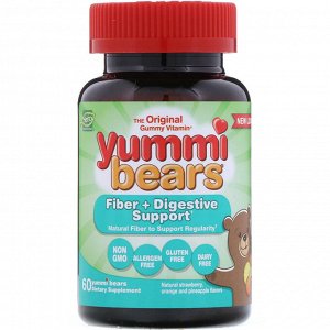 Hero Nutritional Products, Yummi Bears, клетчатка и поддержка пищеварения, 60 шт.