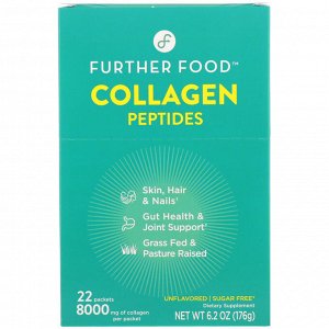 Further Food, Collagen Peptides, Unflavored, 22 Packs, 0.28 oz (8 g) Each