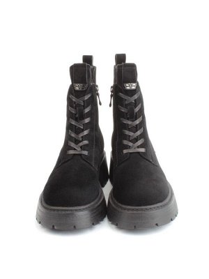04-M3-1479 BLACK Ботинки зимние женские (натуральная замша, натуральный мех)