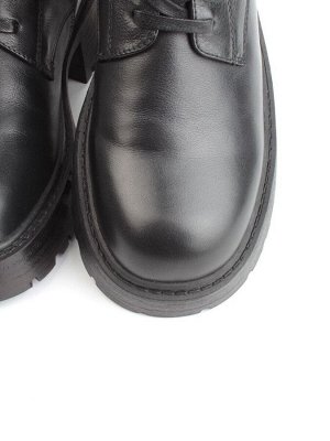 04-M3-1478 BLACK Ботинки зимние женские (натуральная кожа, натуральный мех)