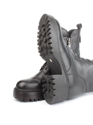 04-M3-1478 BLACK Ботинки зимние женские (натуральная кожа, натуральный мех)