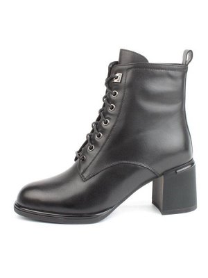 04-M3-2274 BLACK Ботинки зимние женские (натуральная кожа, натуральный мех)