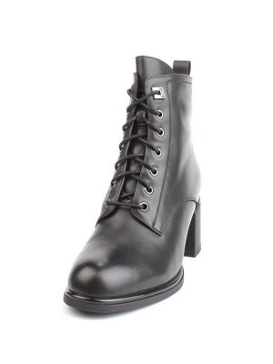 04-M3-2274 BLACK Ботинки зимние женские (натуральная кожа, натуральный мех)