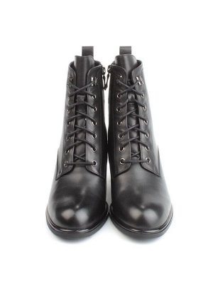 04-M3-2274 BLACK Ботинки зимние женские (натуральная кожа, натуральный мех)