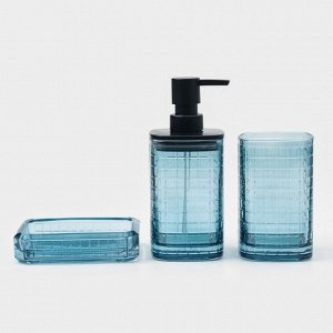 Аксессуары для ванной, 3 предмета, дозатор для мыла, мыльница, стакан