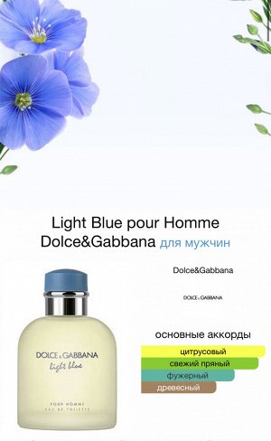 Мужской набор Light Blue Dolce&Gabbana. Оригинал