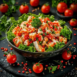 Краб Камчатский. Крабовое мясо салатное, в/м.