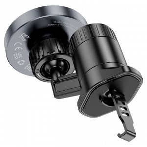 Беспроводное зарядное устройство держатель для телефона MagSafe 15W HOCO HW6 Vision на воздуховод
