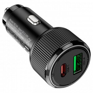 Автомобильное зарядное устройство HOCO NZ14A Guerrero, 1*USB + 1*Type-C, 38W