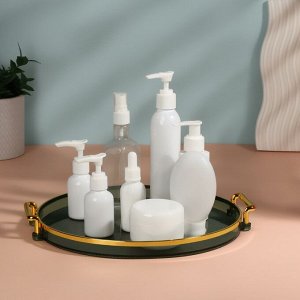 Подставка для хранения GREEN, d=27x3.4 см, цвет зелёный, золотистый