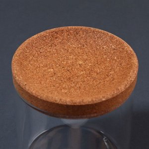 Набор органайзеров для ватных палочек и дисков, 26x11x9.5 см, прозрачный/коричневый