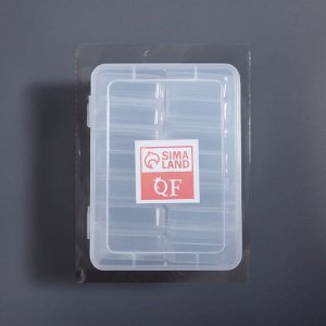 Органайзер для хранения мелочей, 14 блоков, 16.5x12.7x6 см, прозрачный
