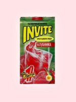 Растворимый напиток со вкусом клубники INVITE на 1 литр  5 гр