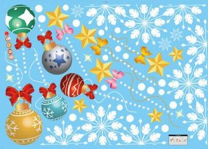 Новогодняя наклейка на окно 50*70 см