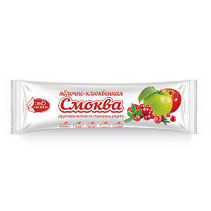 Смоква фруктовая пастила яблочно- клюквенная 30 г