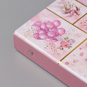 Фотоальбом на кольцах 25 листов Keep memories «Сладости. Нежность», с наклейками, тиснение золото, 19?27?3 см