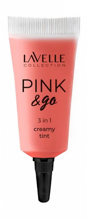 Lavelle Кремовый тинт для щек, губ и глаз PINK & GO 3in1 тон 02 коралловый +  NEW
