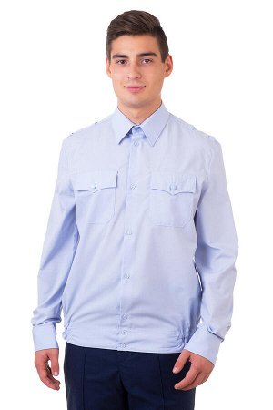 Мужская рубашка сотрудника ПОЛИЦИИ с длинным рукавом ГОСТ