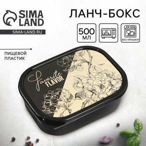 Ланч-бокс прямоугольный FoodVibes «Favorite flavor», 500 мл