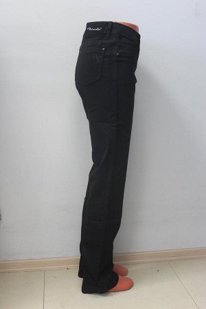 Feimailis MS7589--Прямые черные джинсы р.9,11