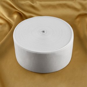 Резинка вязаная, 100 мм, 40±2 м, белая