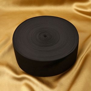 Резинка вязаная, 70 мм, 40±2 м, чёрная