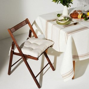 Сидушка SL HOME Direction, 42x42 см, лён 100%, 180 г/м²