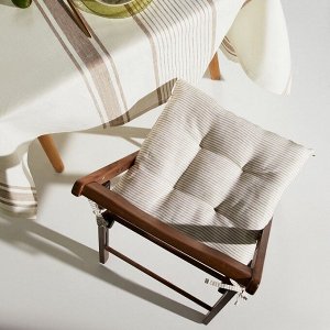 Сидушка SL HOME Direction, 42x42 см, лён 100%, 180 г/м²