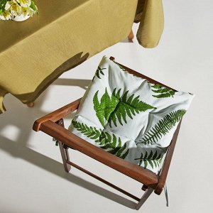Сидушка на стул Этель «Папоротник», 42x42x7 см, репс 220 г/м², 100% хлопок
