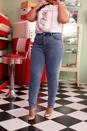 Обтягивающие красивые джинсы КД-802203