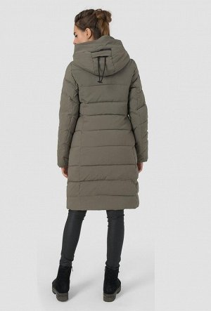 Оливковая женская куртка КЧ-А889