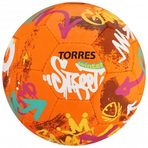 Футбольный мяч TORRES Winter Street, F023285, ручная сшивка, 32 панели, р. 5, резина