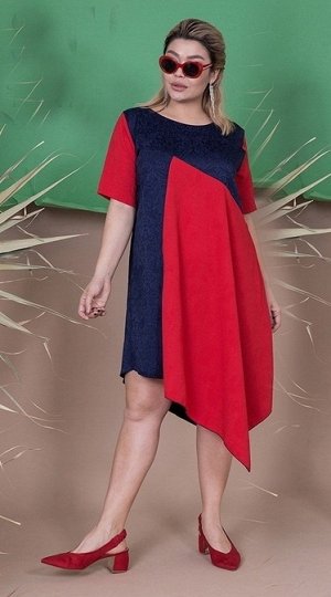 Модное платье для полных женщин МВ-03980