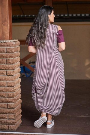 Платье сарафан в полоску АС-853