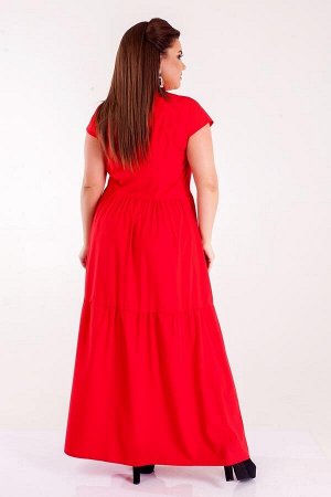 Длинное платье с воротником КС-8313