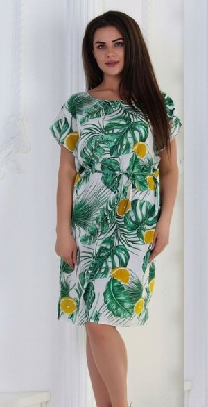 Модное платье с принтом МВ-04020