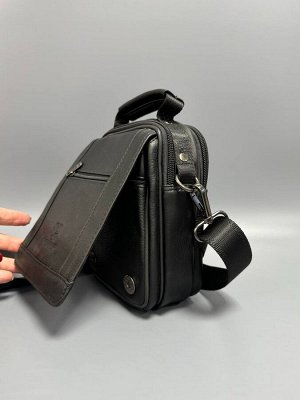 Сумка мужская барсетка коричневая натуральная кожа