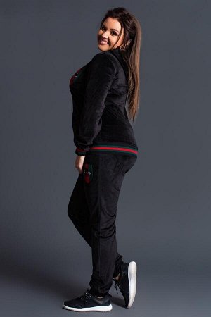 Спортивный костюм черного цвета ОР-5138