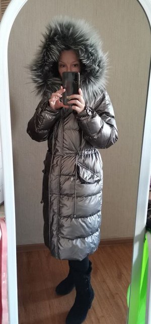 Пуховик зимний теплый