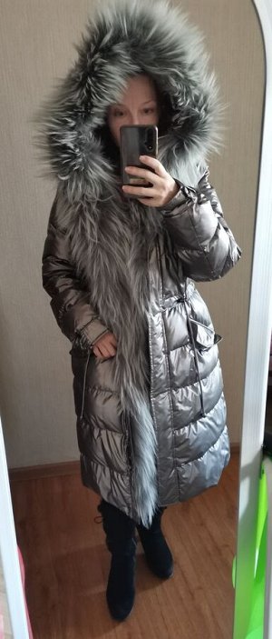 Пуховик зимний теплый