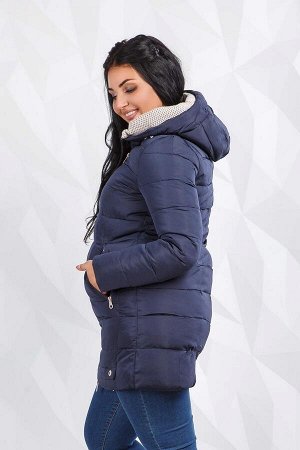 Синяя зимняя куртка женская АД-0013