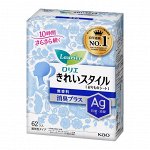 KAO &quot;Laurier Beauty Style&quot; Гигиенические прокладки на каждый день с ионами серебра, без запаха, 62шт