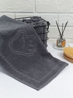 Полотенце махровое, г/к, 34х60, арт. BS 34-60, 400 гр/м2, цвет: 910-Серый