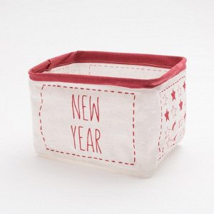 Текстильная корзинка Этель "New Year" 20,5х16 х14,5 см